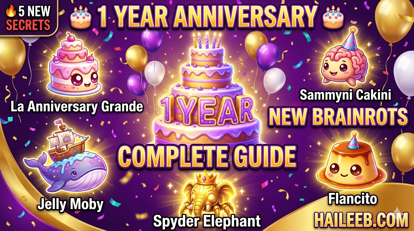 Steal a Brainrot 1 Year Anniversary Update 2026