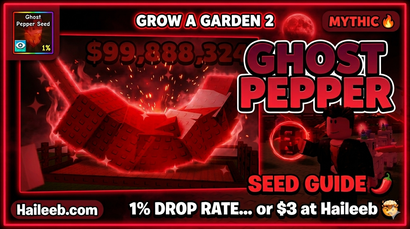 Grow a Garden 2 Ghost Pepper Seed – The Mythic Pack-Only Crop Guide (2026)