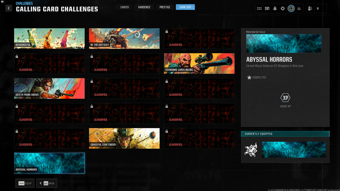 🏺 Legit Abyss Unlock (Inclu .New Guns Amax Kilo Ladra) 🔥 500 Camos 🔥 Level 55 + legitimately unlocked 🕸️ Gold Tiger ✨ King's Ransom 👁 Catalyst ✨ Gold Camos 🦾 Full access linkable to: Steam, Battle.net, PSN, Xbox 🌐 Black Ops 6 Warzone 4 BO6