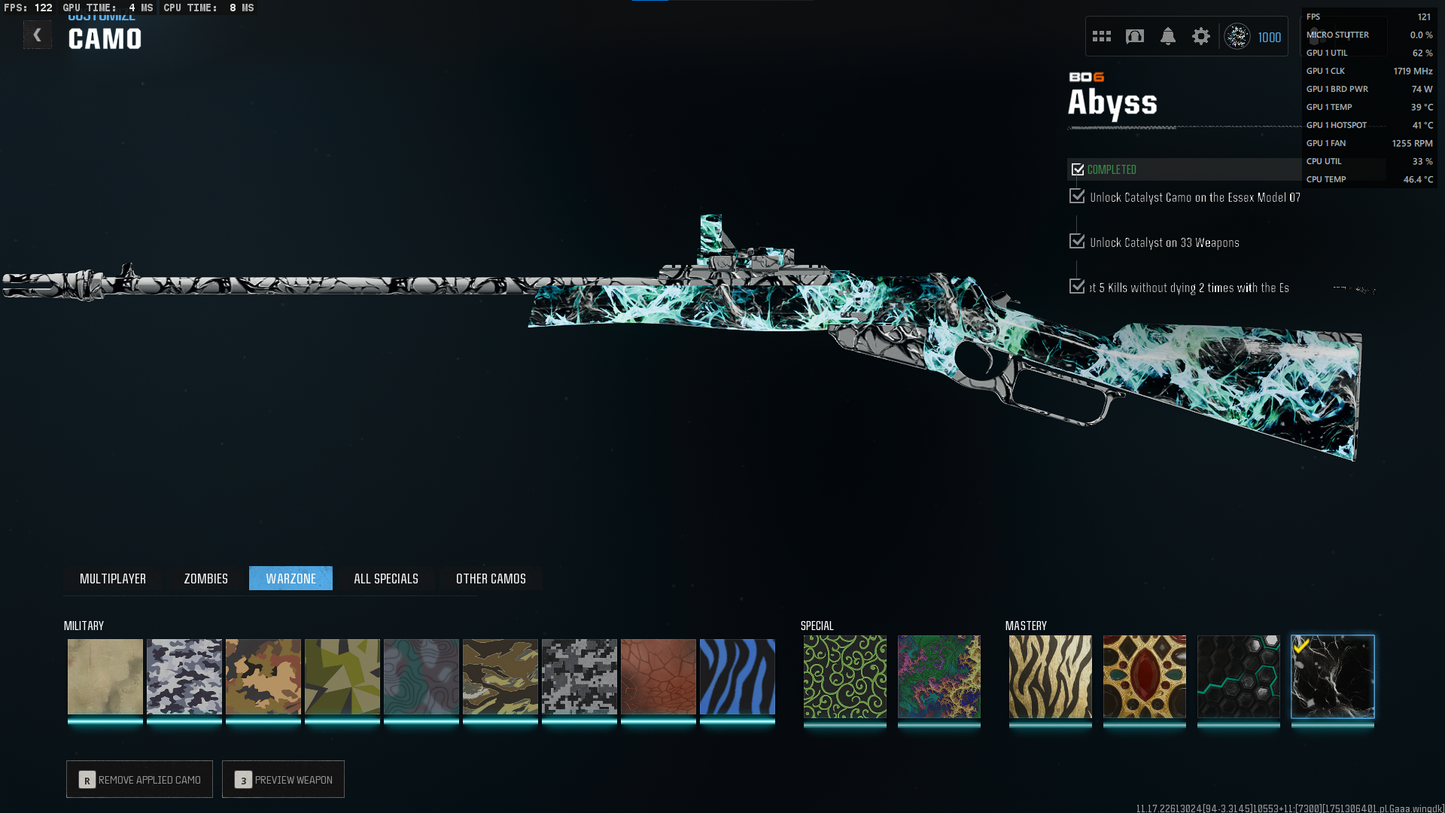 🔥 BO6 EVERYTHING UNLOCKED 🔥 Dark Matter + Nebula + Abyss 🌌 Prestige Legend 🌌 Level 1000 🌌 All Guns Maxed 🌌 2000+ Camos 🎨 Season 3 & 4 Battle Passes Purchased 💎 All Pictures Attached 🎁 Full Access 🔗 Linkable to: Steam , Battle.net, PSN, Xbox 🕹️ #avKRqu