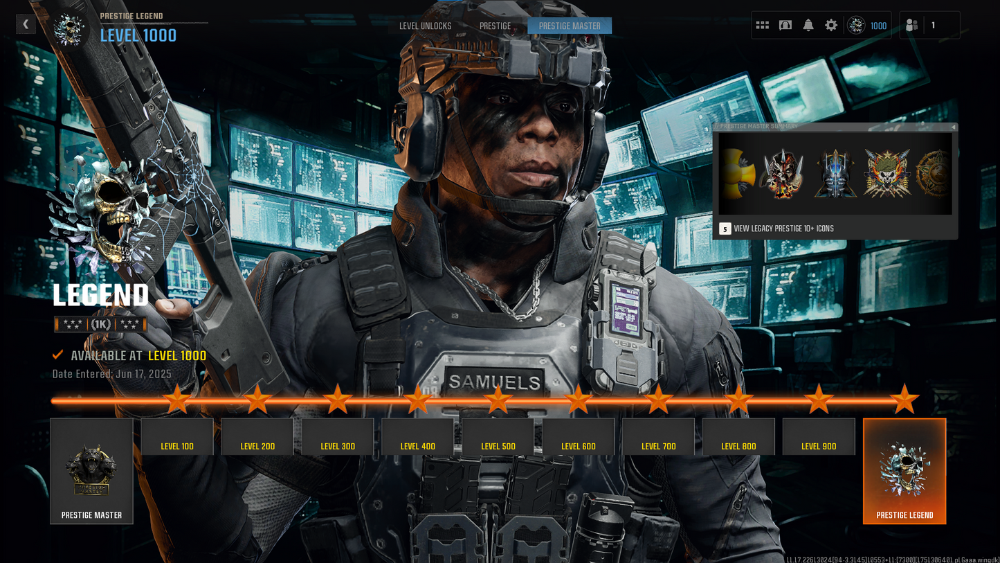 🔥 BO6 EVERYTHING UNLOCKED 🔥 Dark Matter + Nebula + Abyss 🌌 Prestige Legend 🌌 Level 1000 🌌 All Guns Maxed 🌌 2000+ Camos 🎨 Season 3 & 4 Battle Passes Purchased 💎 All Pictures Attached 🎁 Full Access 🔗 Linkable to: Steam , Battle.net, PSN, Xbox 🕹️ #avKRqu