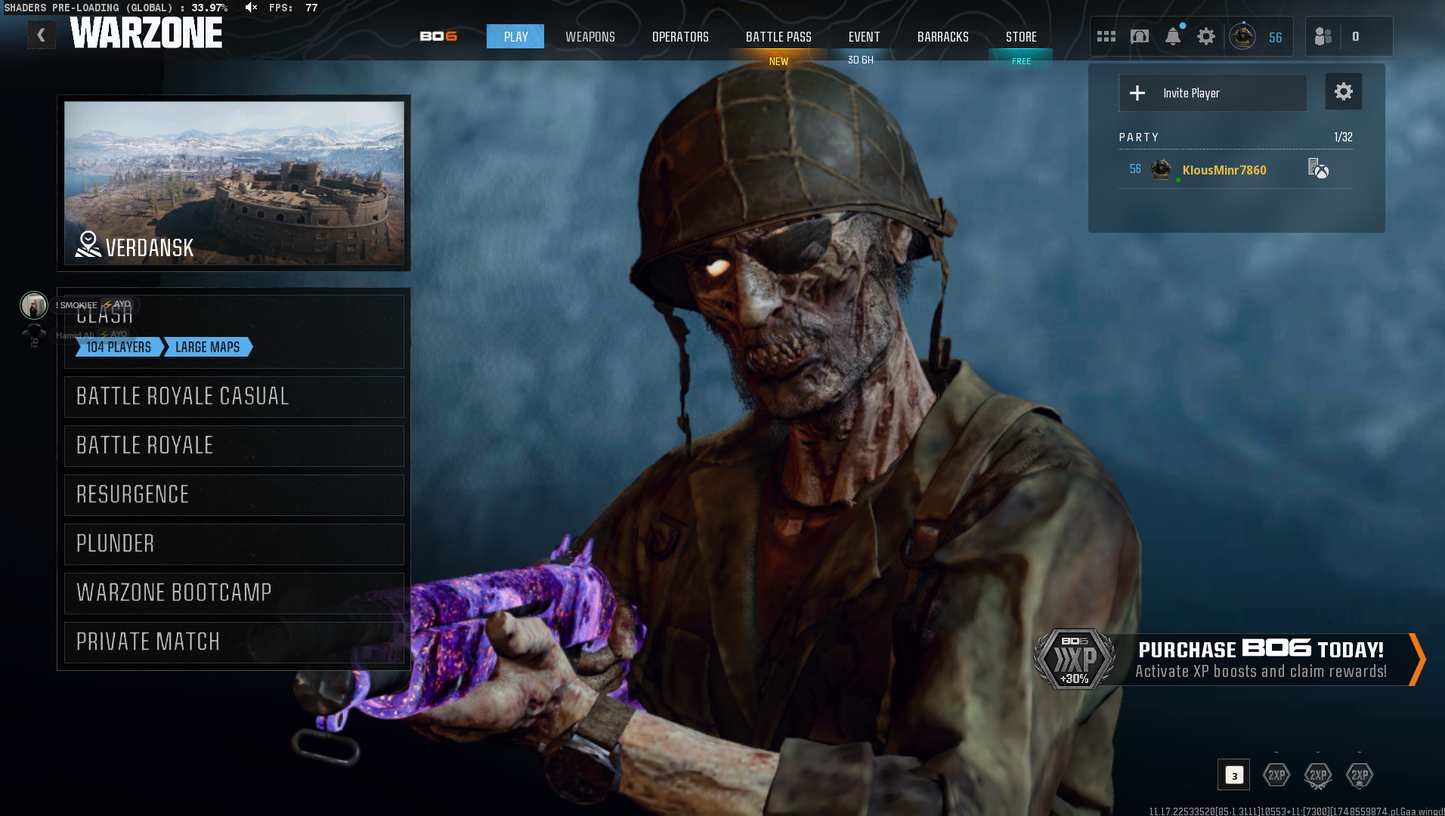 🌌 BO6 + WZ4 🌌 ✔ Prestige Master + Nebula + Dark Matter ✅ C65 Amax, Kilo, Ladra And + New Meta Guns ✔ 1000+ Camos Unlock 💫 All Augments And Gobble Gums Unlocked 🚀 Linkable to STEAM / BNET / XBOX / PSN