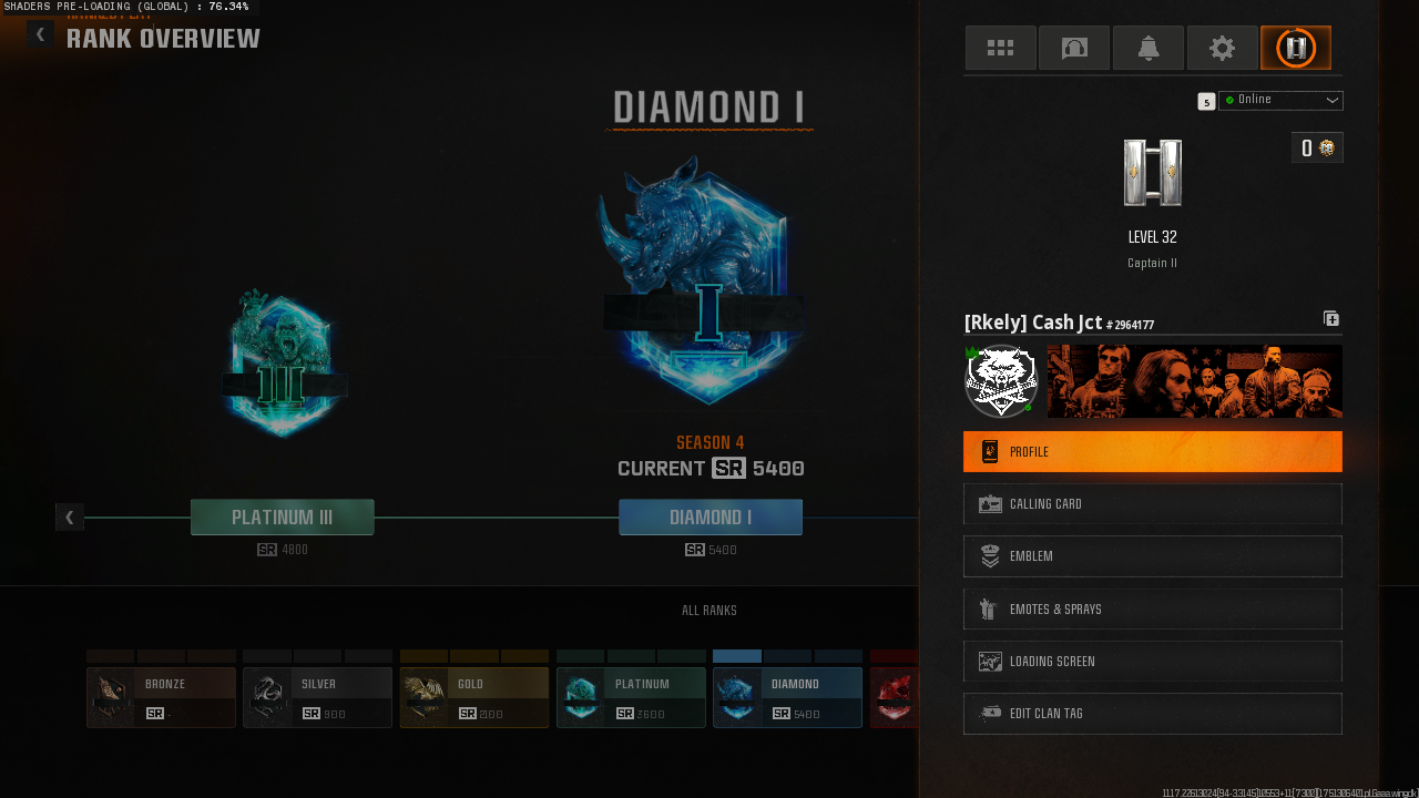 💎🔥 BO6 DIAMOND ELITE ACCOUNT 💎🔥 ⚡ SR 5404 | 🌟 SEASON 4 CHAMP 👥 18 META OPERATORS | 🏆 PRESTIGE-READY 🔗 INSTANT LINK: Steam | BNET💻 | PSN🎯 | Xbox🅇 🎮 BLACK OPS 6 #FfKD4K