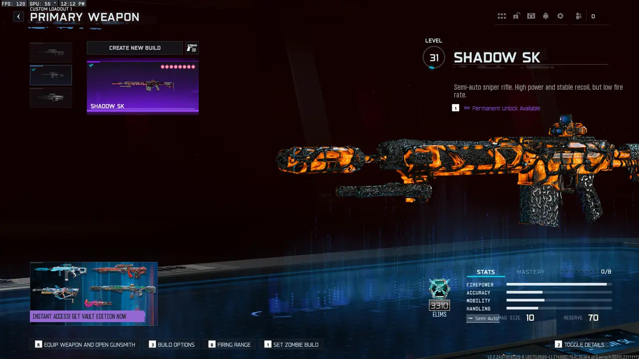 BO7 I 30 Infestation Camo Unlocked I 450+ Camos | All Guns Unlocked | Prestige 1 | Level 55 | Linkable: Steam / Battle.net / PS / Xbox | Full Access (No Restrictions / No Bans) |