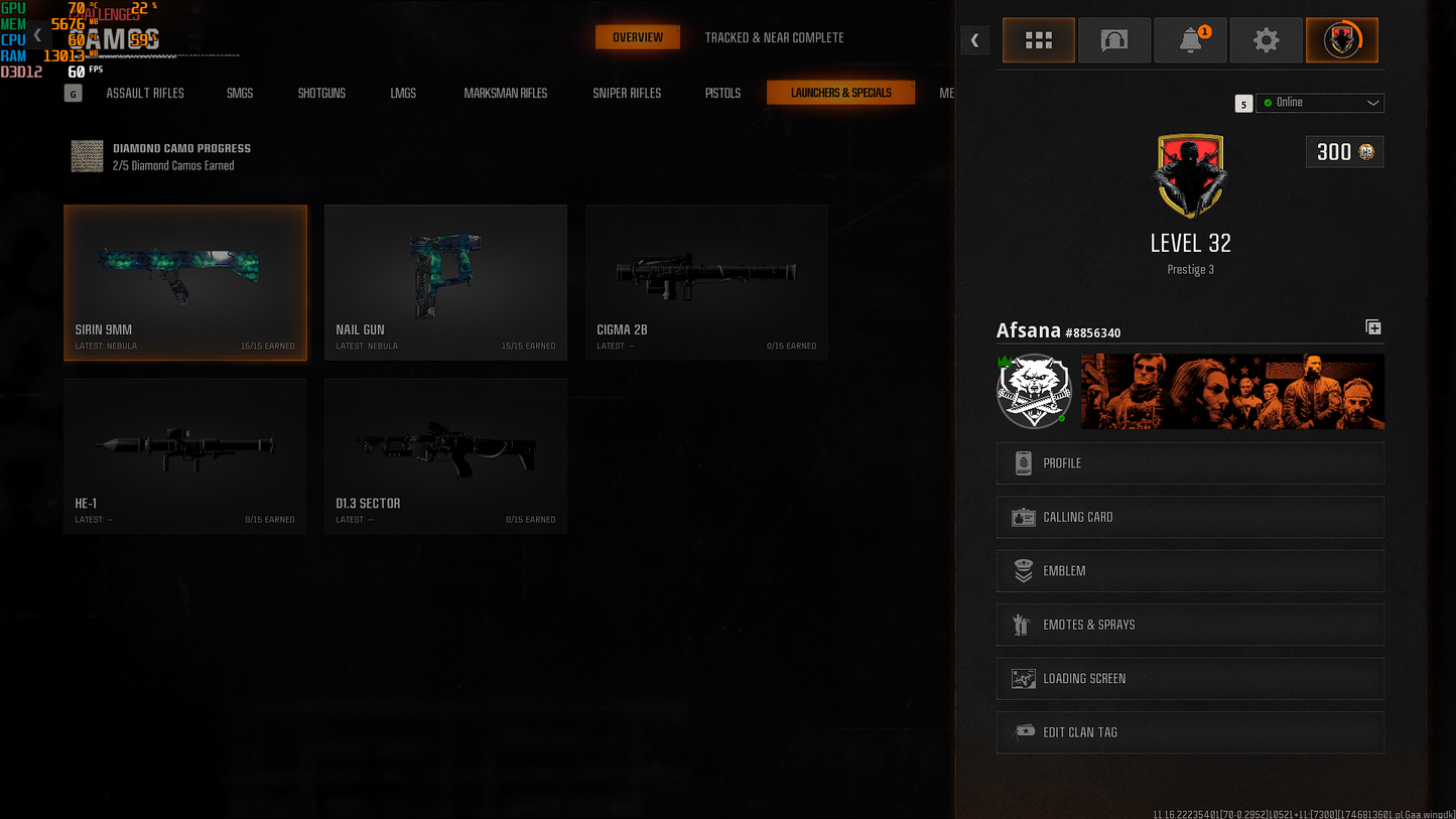 🪐 Nebula Camo Unlocked 🏅 500 Camos + Level 55 ⚡ Handmade 🔑 Full Access 🌐 Steam/BNet/PSN/Xbox 🎮 BO6 & WZ4
