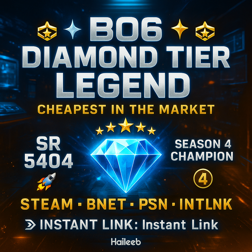 🎖️✨ BO6 DIAMOND TIER LEGEND ✨🎖️ 🚀 SR 5404 | 🏅 SEASON 4 CHAMPION 🧠 18 META OPERATORS MASTERED 💥 PRESTIGE MODE UNLOCKED 🔗 INSTANT LINK: Steam • BNET • PSN • Xbox 🎮 BLACK OPS 6 DOMINATOR #nMJxTB
