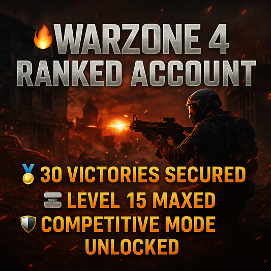 ⚔️ Warzone 4 Master Tier | 📈 Level 15 Completed | 🏅 30 Top Matches Secured 🧬 All-Star Operator Lineup | 🔓 Full Ownership | 📝 Editable Info 🌐 Cross-Platform: Steam • Battle.net • PSN • Xbox