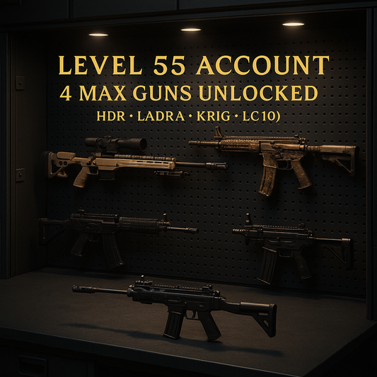 🎮 BLACK OPS 6 | 💠 4 META Guns Maxed (HDR ⚡, LADRA 🔥, KRIG C 🎯, LC10 💣) 🎖️ Level 55 | 🏆 WARZONE Ranked Ready 🥇 30x Top Placements | 🔐 Full Access 🔗 Linkable: Steam 🎮 • Battle.net 🖥️ • PSN 🎮 • Xbox 📦