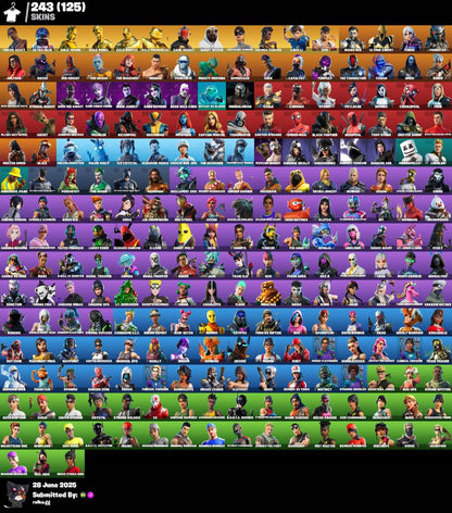 ⭐🎉𝙎𝙏𝘼𝘾𝙆𝙀𝘿 🎉⭐ 243 SKINS 🔥 Travis Scott 🔥 Astro Jack 🔥 Gold TNTina 🔥 Gold Midas 🔥 Gold Brutus 🔥 Gold Meowscles 🔥Game Knight | Shady Doggo 🔥 Unchained Ramirez 🔥 130 VB