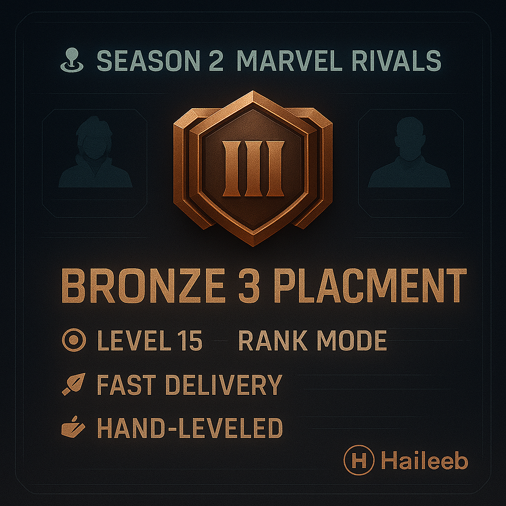 🦸 Marvel Rivals (Season 2 ) | 📈 Level 15 Progress | 🥉 Bronze III | ⚔️ Ranked Enabled | 🖐️ Manually Leveled | ⚡ Instant Access #wgNk6V