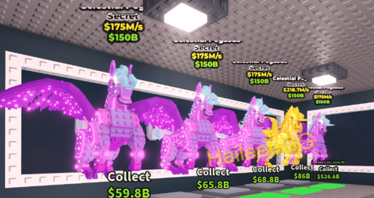🦄NEW RARE INSTANT🦄 Celestial Pegasus 💵175M/s - 218M/s💵FREE SECRET GIFT
