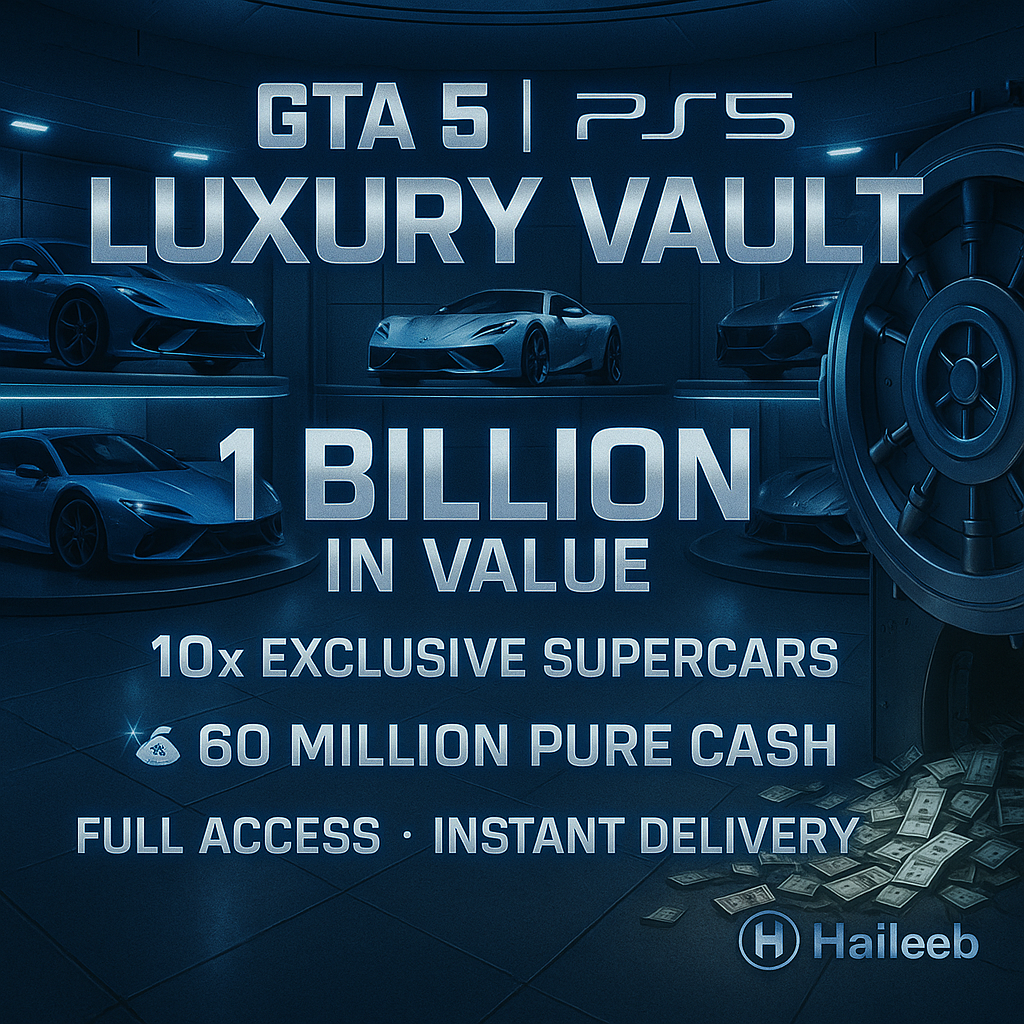 🦌 PS5 🦕 1 Billion Total ( 60million Pure Cash + Cars ) 🦜10x SuperCars  ✔ GTA 5 Top-tier Account ⚡ Next-Level Flex ⚡ Verified Login Access 🚀 Golden Transfer Method #q244wN