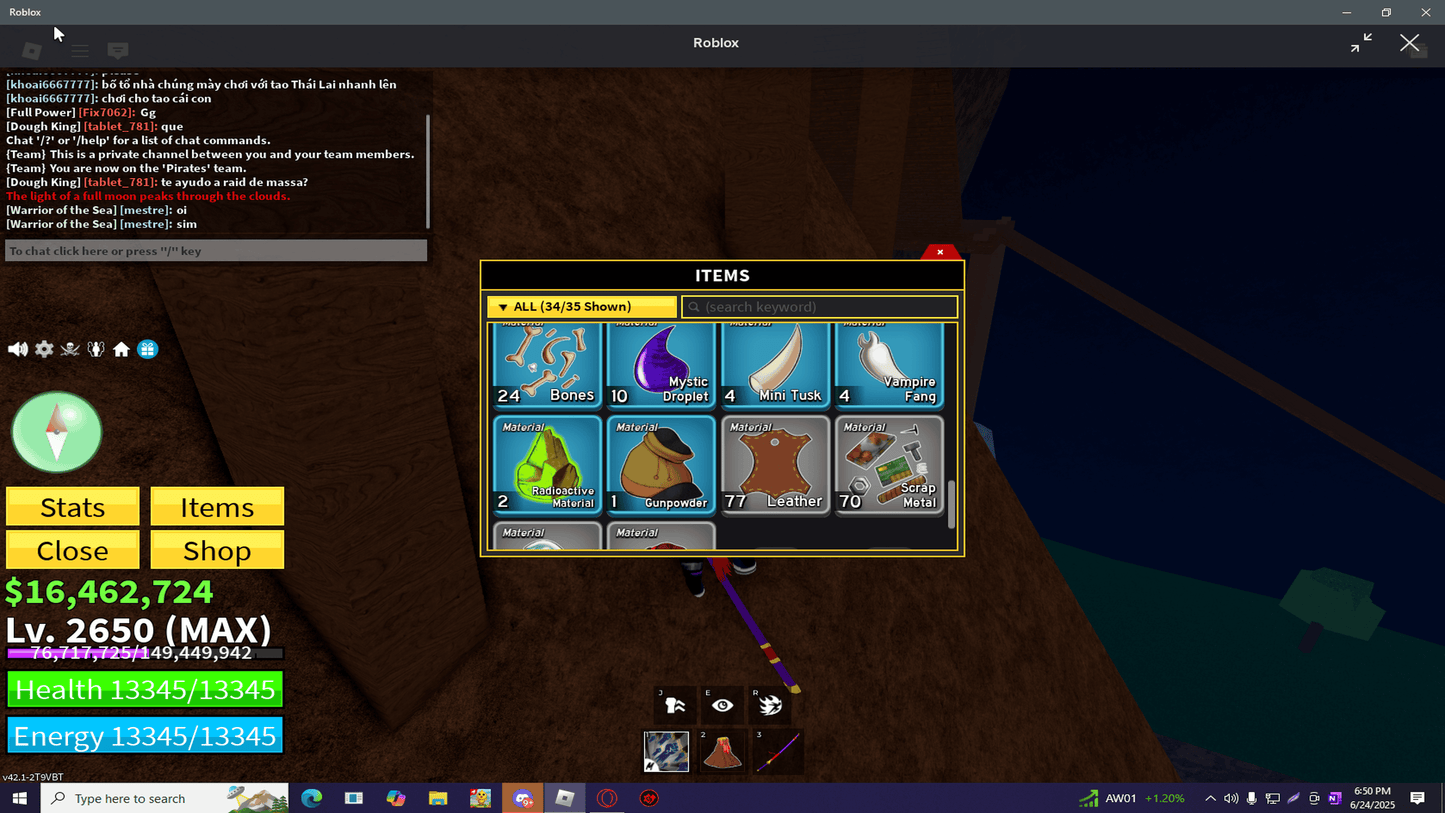 [Blox Fruits] | ⚡ Level 2650 | 🌌 Gravity (Unused) | 👊 Godhuman | 🍀 Random Luck (CDK + SOUL) | ⚠️ Unverified | #H8J3M6V