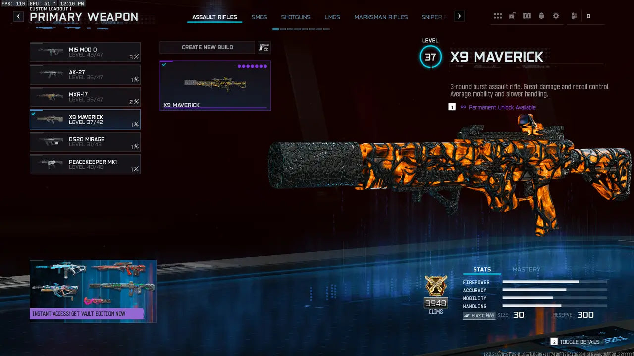 BO7 I 30 Infestation Camo Unlocked I 450+ Camos | All Guns Unlocked | Prestige 1 | Level 55 | Linkable: Steam / Battle.net / PS / Xbox | Full Access (No Restrictions / No Bans) |