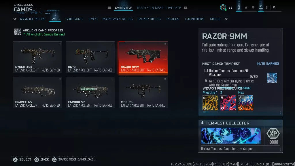 BO7 I Level 55 I 12x Arclight Camos I 12x Shattered Gold I 181 Camos Unlock I Ranked Ready I Handmade I Linkable: Steam • Battle.net • PSN • Xbox